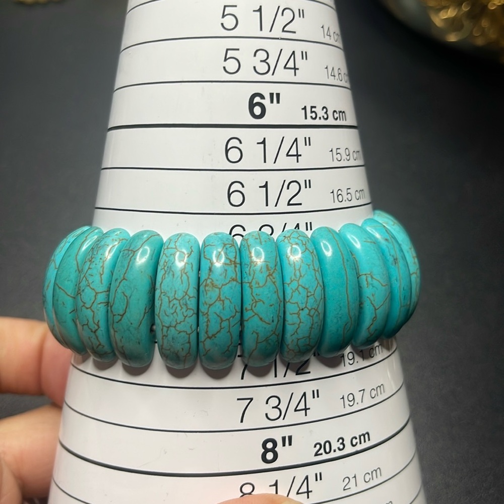 Natural Turquoise strech Bracelet